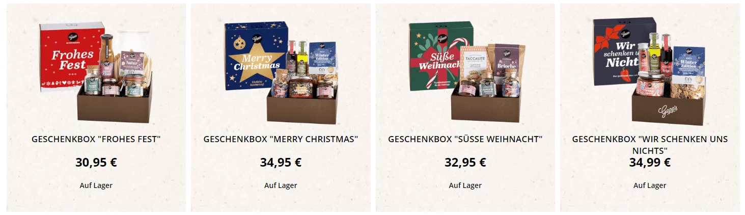 Persönliche und individuelle Geschenke als Set