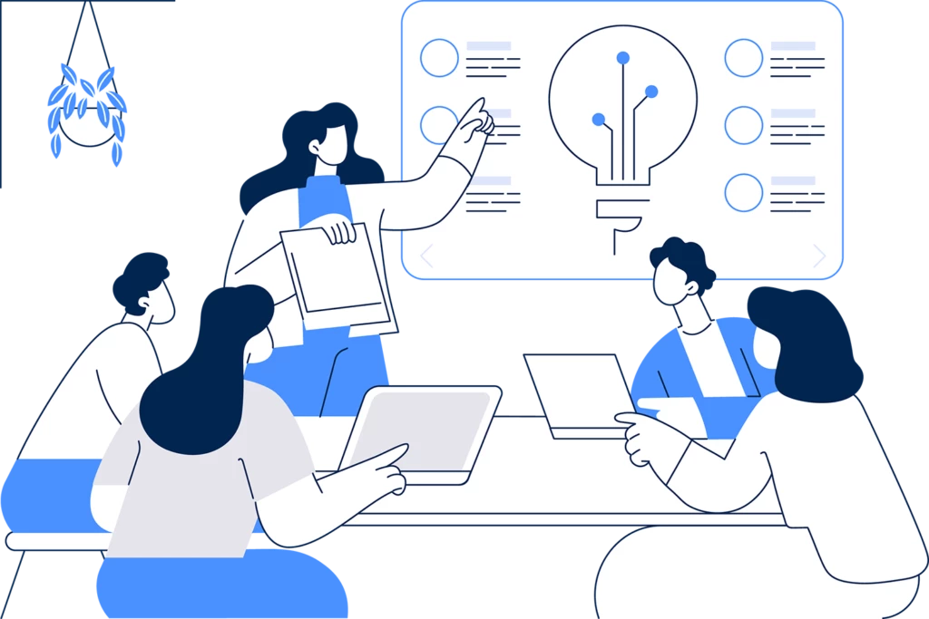 IT Service Beratung & Schulungen Illustration