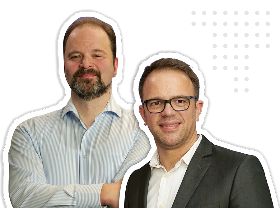 Christian Schild (Consultant) und Besnik Terholli (Moderator)