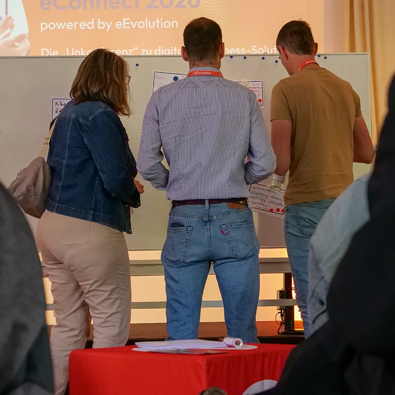 Usertreffen eConnect - Themenfindung beim Barcamp
