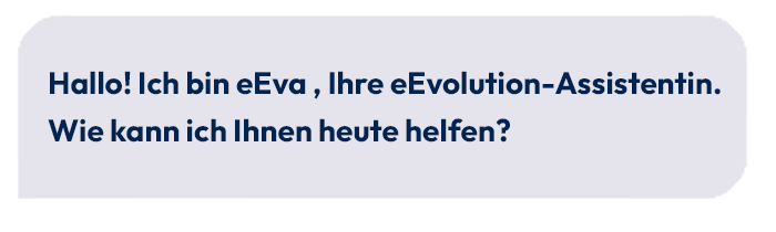 Chatbot_Dialog_Sprechblase Sprechblase von Chatbot eEva